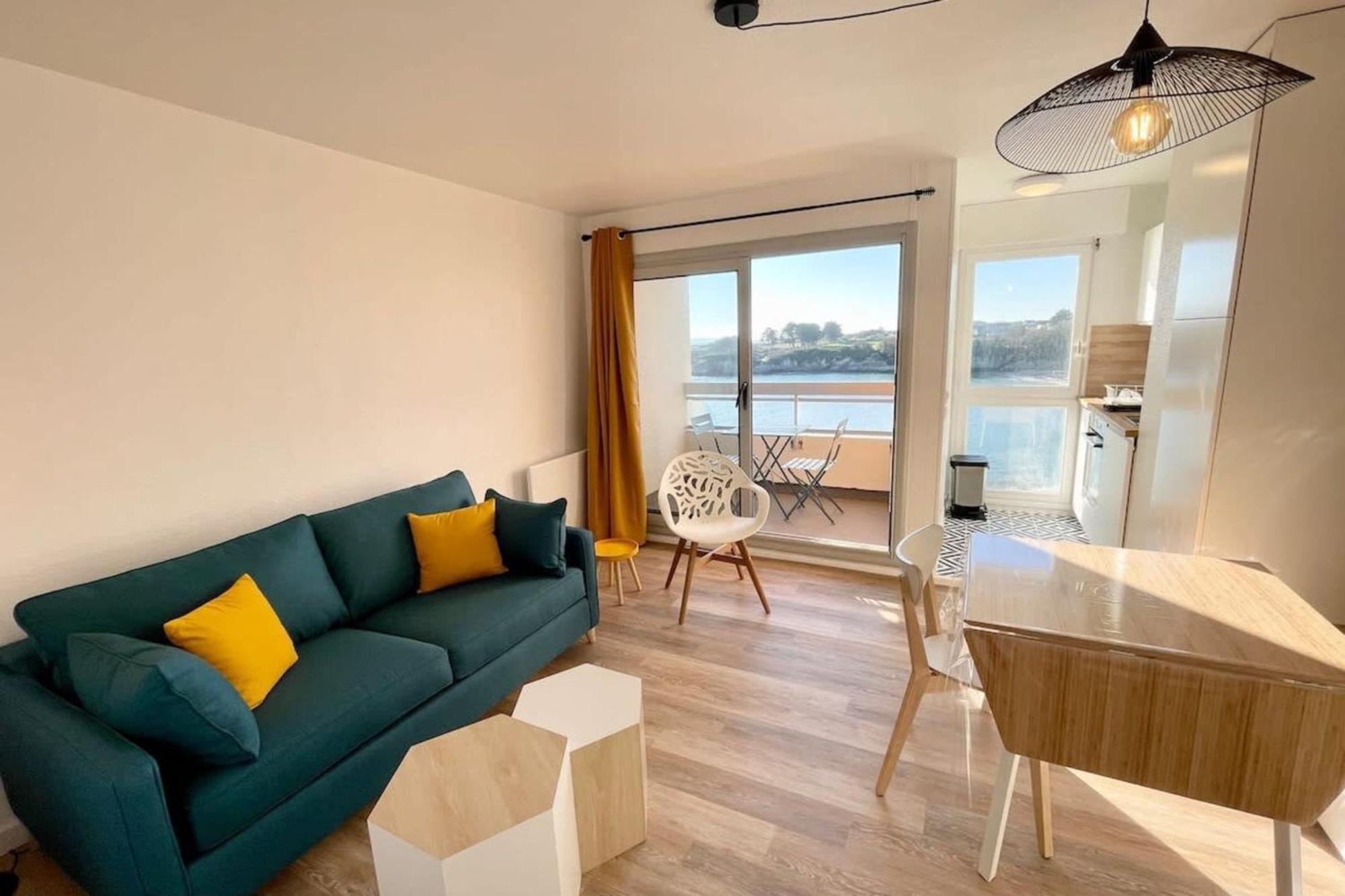 Pieds Dans L'Eau T2 Archi Cosy - Vue Mer 180 Ploemeur Dış mekan fotoğraf
