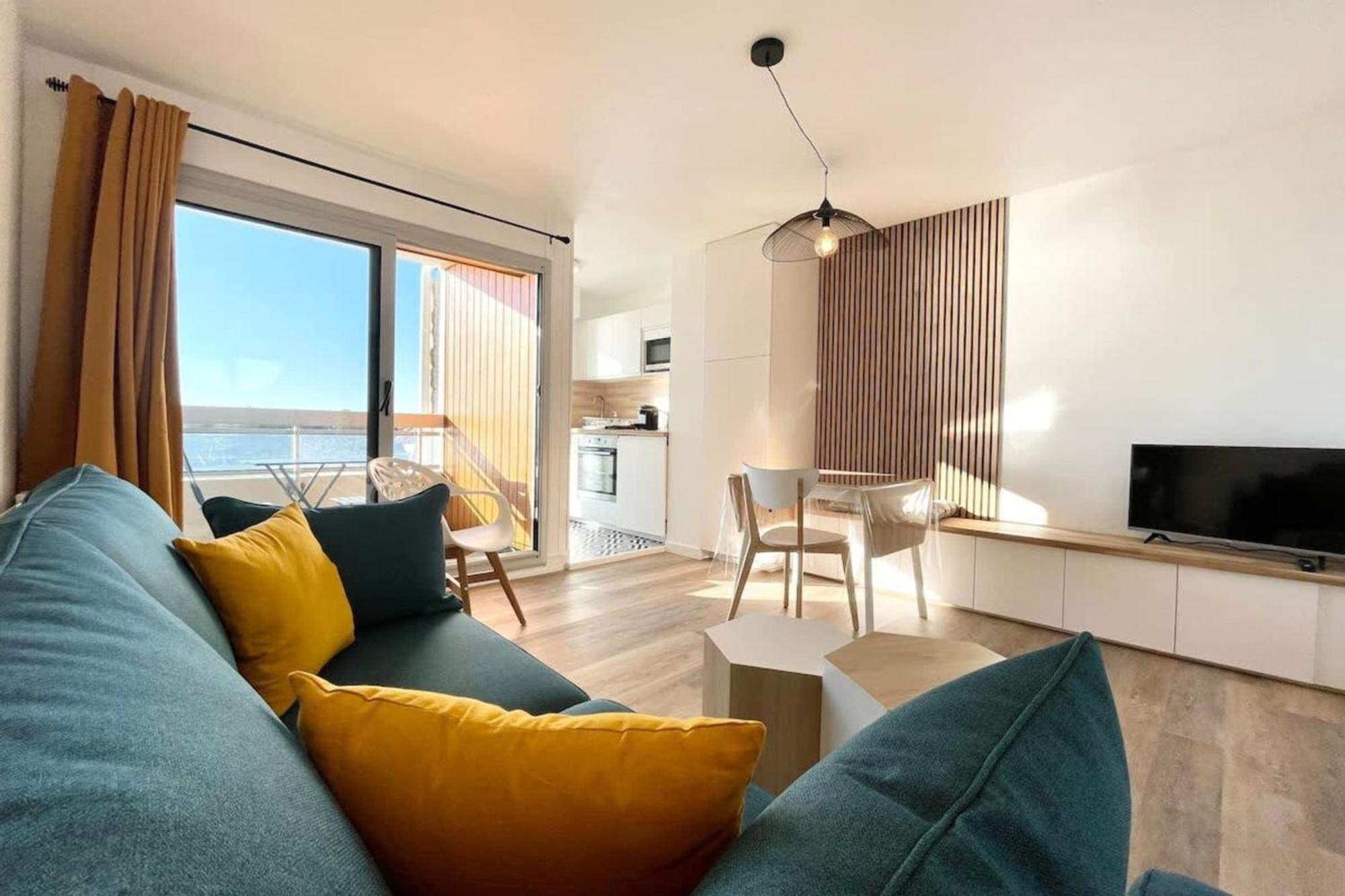 Pieds Dans L'Eau T2 Archi Cosy - Vue Mer 180 Ploemeur Dış mekan fotoğraf